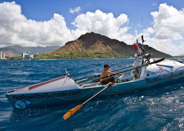 Savage rowed around the world in an attempt to spread her message of fighting climate change.