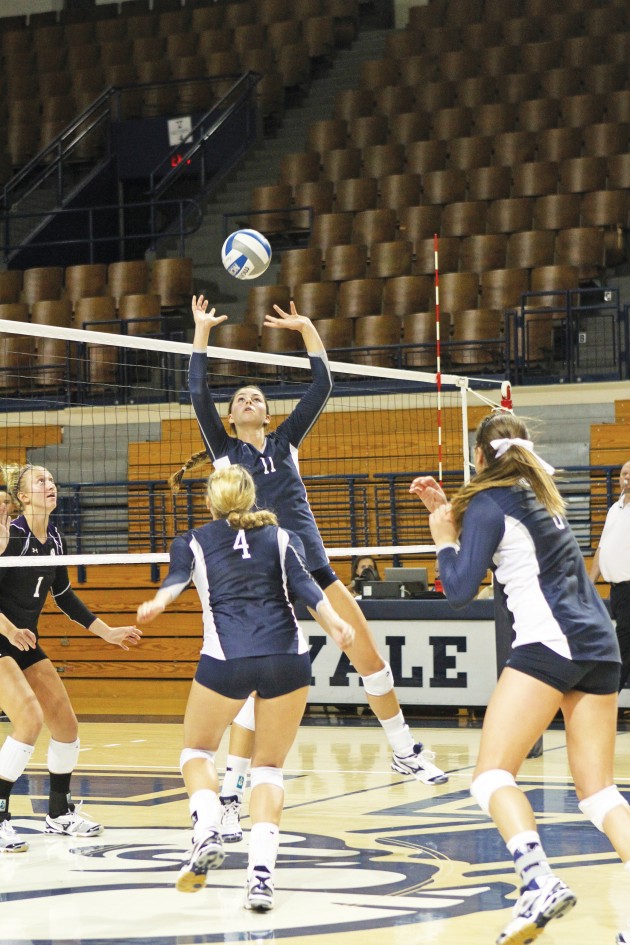 The volleyball team is preparing to open its season against Brown this weekend.