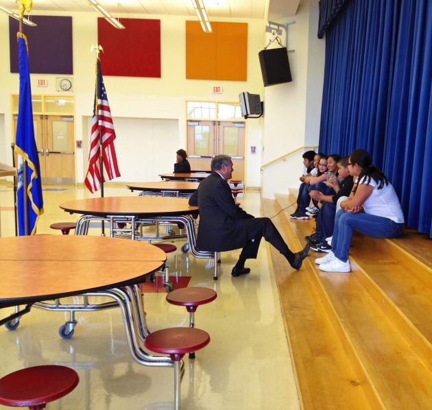 New Haven city and school officials announced that the district had won a $53 million federal grant in a press conference held at John Martinez School in Fair Haven.