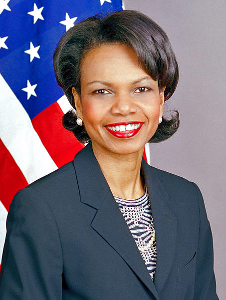 Former Secretary of State Condoleeza Rice spoke at the annual academic convocation ceremony of the Hopkins School in New Haven on Thursday.