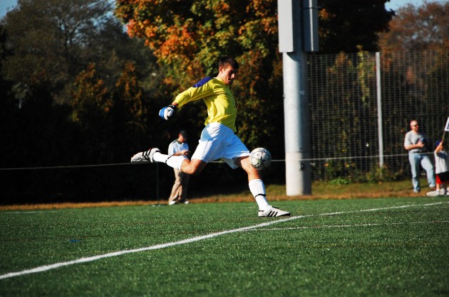 Captain and goalkeeper Bobby Thalman ’13 recorded his fifth shutout, although the match ended scorless.