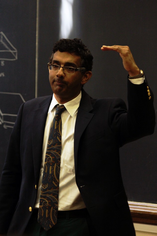 Dinesh D’Souza defended American exceptionalism in a Friday talk.