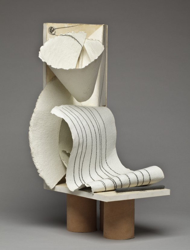 British sculptor Anthony Caro is known for his abstract pieces.