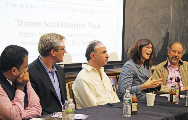 At a Monday event hosted by Net Impact, panelists discussed socially conscious careers.