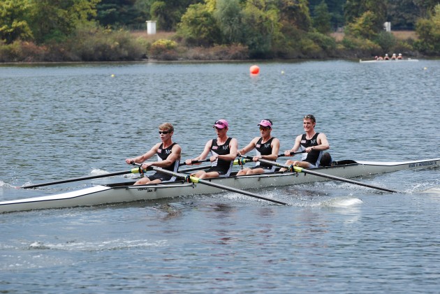 Yale’s two lightweight fours posted the top two collegiate times at the Head of the Charles Regatta in Boston on Sunday.