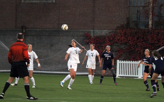 Georgiana Wagemann ’15 scored just 48 seconds into the game, but one goal was not enough to avoid a 1–1 tie with the Columbia Lions.