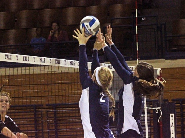 Yale swept Harvard on the road earlier this season behind a masterful performance from setter Kelly Johnson ’16.