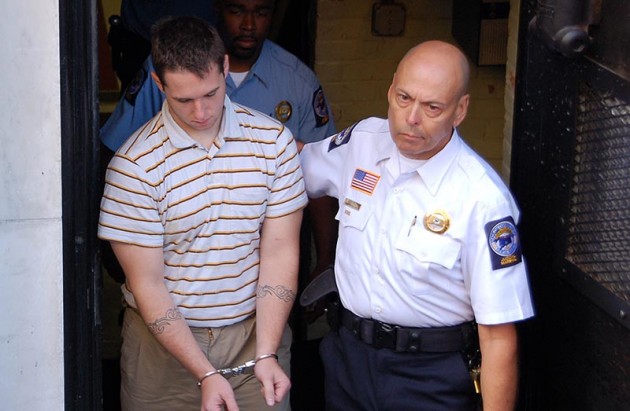 Raymond Clark III seen exiting the New Haven Superior Court in September.