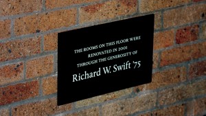 Donors to dorm renovations do not always know which rooms bear the plaques with their names.