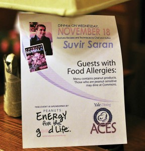 Students with peanut allergies should avoid the residential dining halls tonight as the dinner menu features the nut.