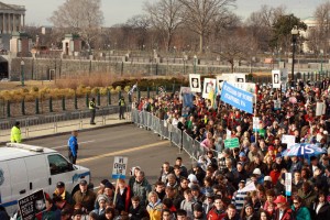 Former CLAY President Peter Johnston ’09 said fellow protesters were surprised to see a group from Yale at the march, but group members take pride in dispelling the Yale stereotype.