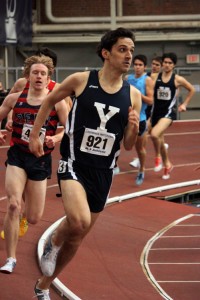 Distance runner Peter Vizcarrondo ’11 finished ninth in the men’s one-mile run with a time of 4:30.71.