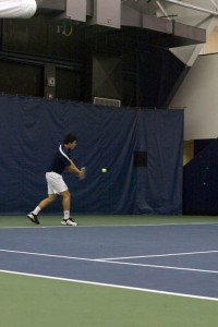 John Huang ’13 went 2–0 at No. 2 singles this past weekend against Princeton and Brown, but the Bulldogs still lost 4–3 against both squads.