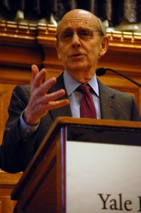 In a lecture at the Law School on Monday, U.S. Supreme Court Justice Stephen Breyer traced the Court’s development, from the establishment of judicial review in 1803 to the public reaction to Bush v. Gore in 2000.