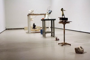 Work by School of Art MFA students in sculpture are on display at the Green Gallery on Edgewood Avenue. The art ranges from traditional clay pieces to entire-room installations.