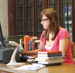Tiffany Polk ’12 said she will have to take out student loans if she can’t pick up more hours at her library job.