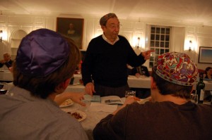 Halaban told everyone who attended the Davenport seder to drink a fifth cup of wine for Davenport: “Finish the cups.”