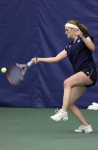 Lindsey Clark ’11 won her last singles match in straight sets 6–1, 6–1 on March 19 against Quinnipiac. She and the Elis face Princeton today.