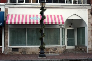 Like the city’s “Project Storefronts” to showcase art projects in empty store windows, University Properties has its own, separate but similar program to fill empty storefronts with displays.