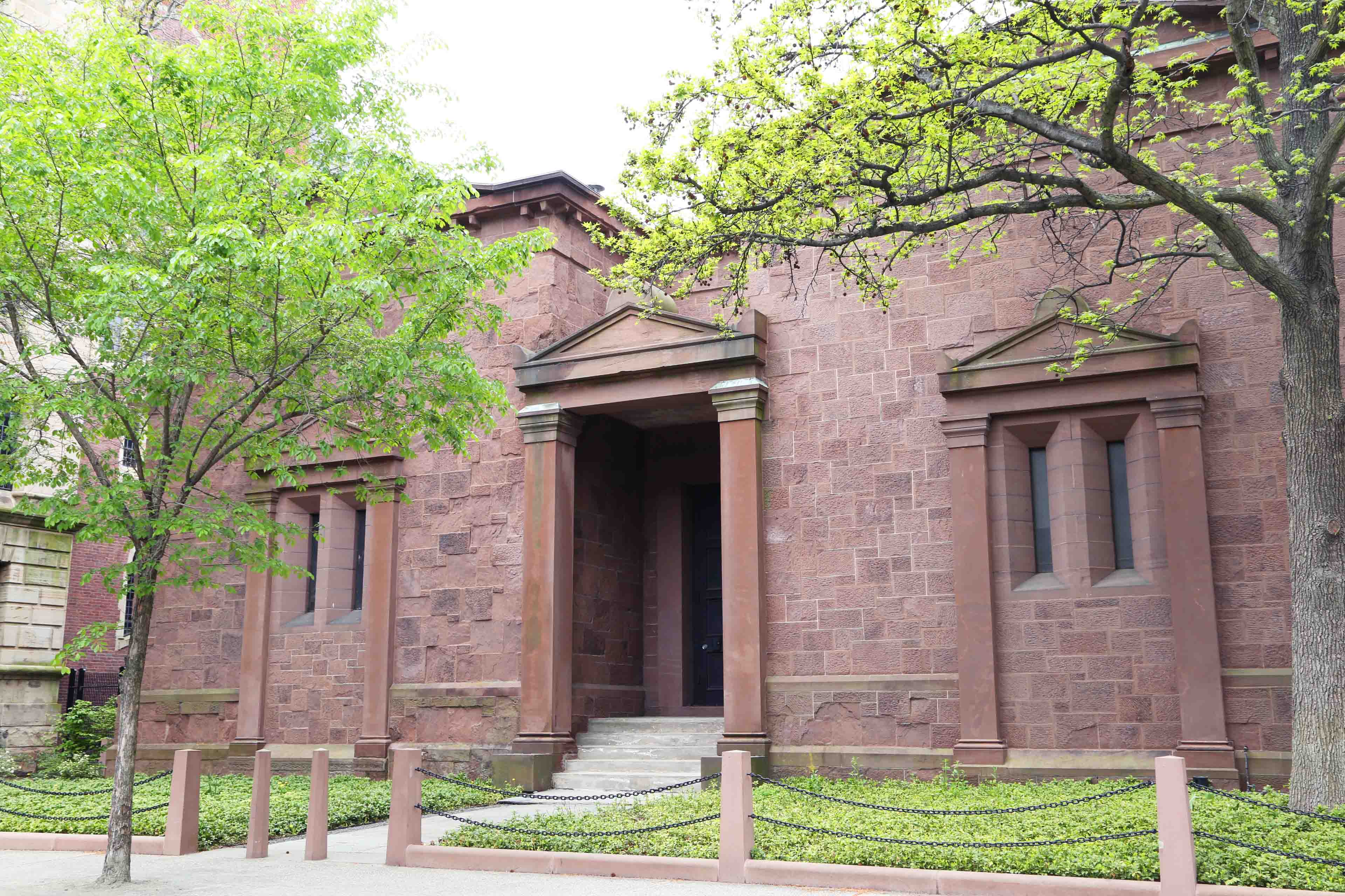 Exterior Of The Skull And Bones Secret Student Society On The Yale