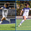 The four women take the field in a college.