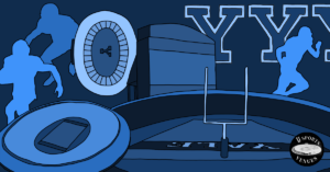 An illustration of the Yale Bowl.