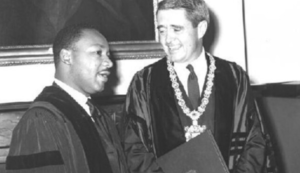 Brewster chats with Martin Luther King, Jr.