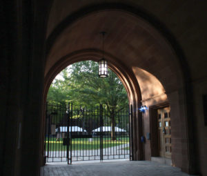 Old Campus as seen through Phelps Gate.