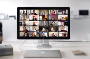 Speakers pictured include Jessie Liu, Kelly Voight, Rachel Skaistis, and Sailaja Paidipaty on a screenshot.