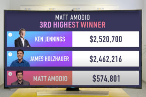 The current all-time money standings on Jeopardy!