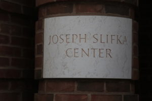 Sign that reads Joseph Slifka Center