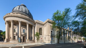 Outside image of the Schwarzman Center