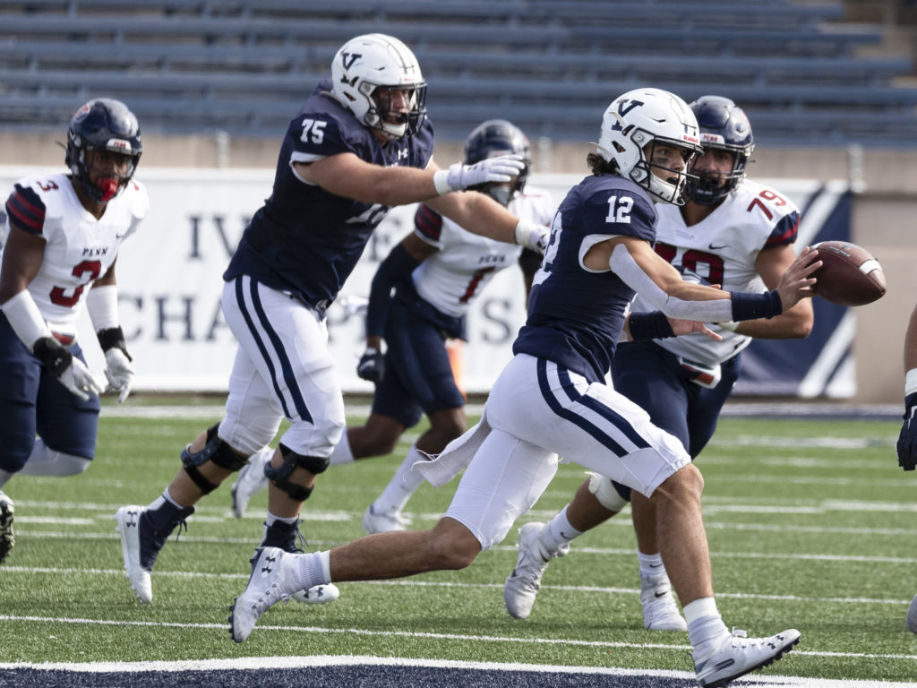 FOOTBALL: Yale routs Brown 63–38 to move into first place Ivy tie ...