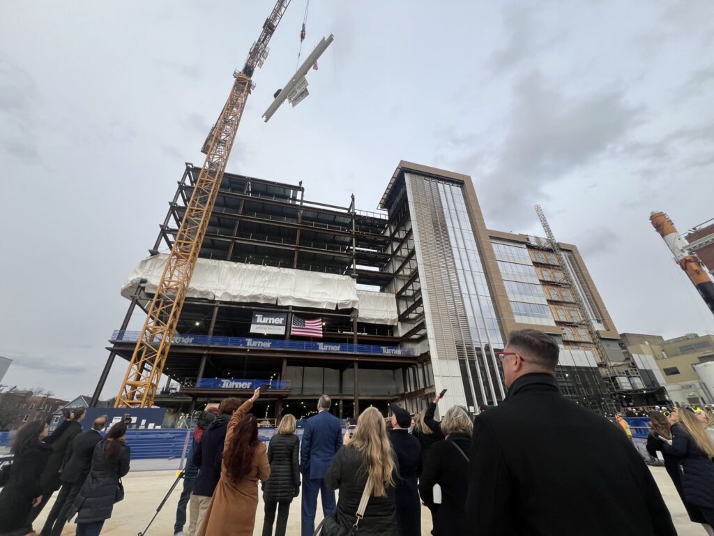 YNHH tops off largest healthcare construction project in Connecticut history