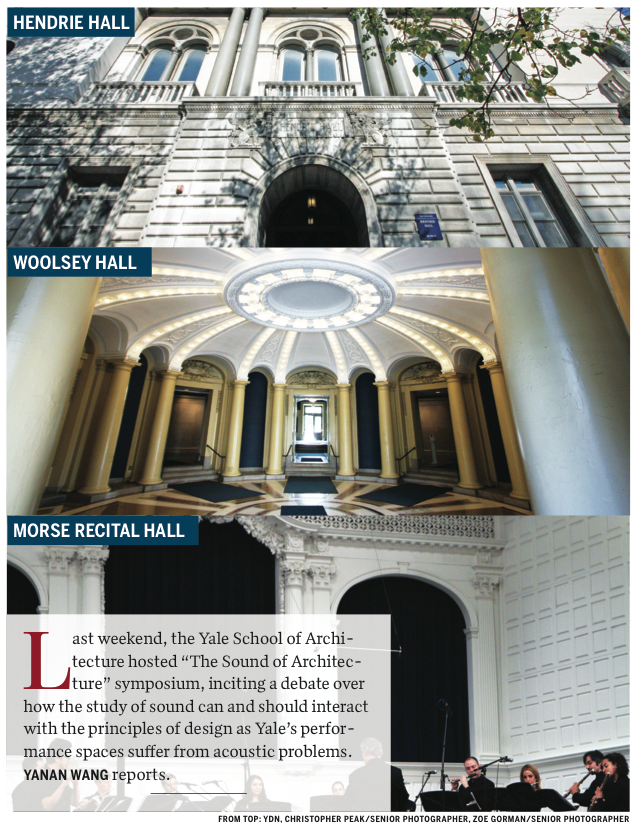 The acoustics of architecture - Yale Daily News